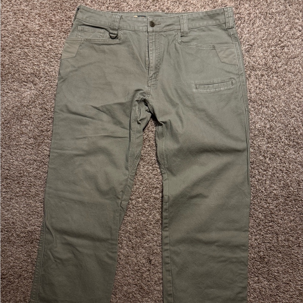 Duluth Trading Co Tan Chinos Versatile Cotton Blend